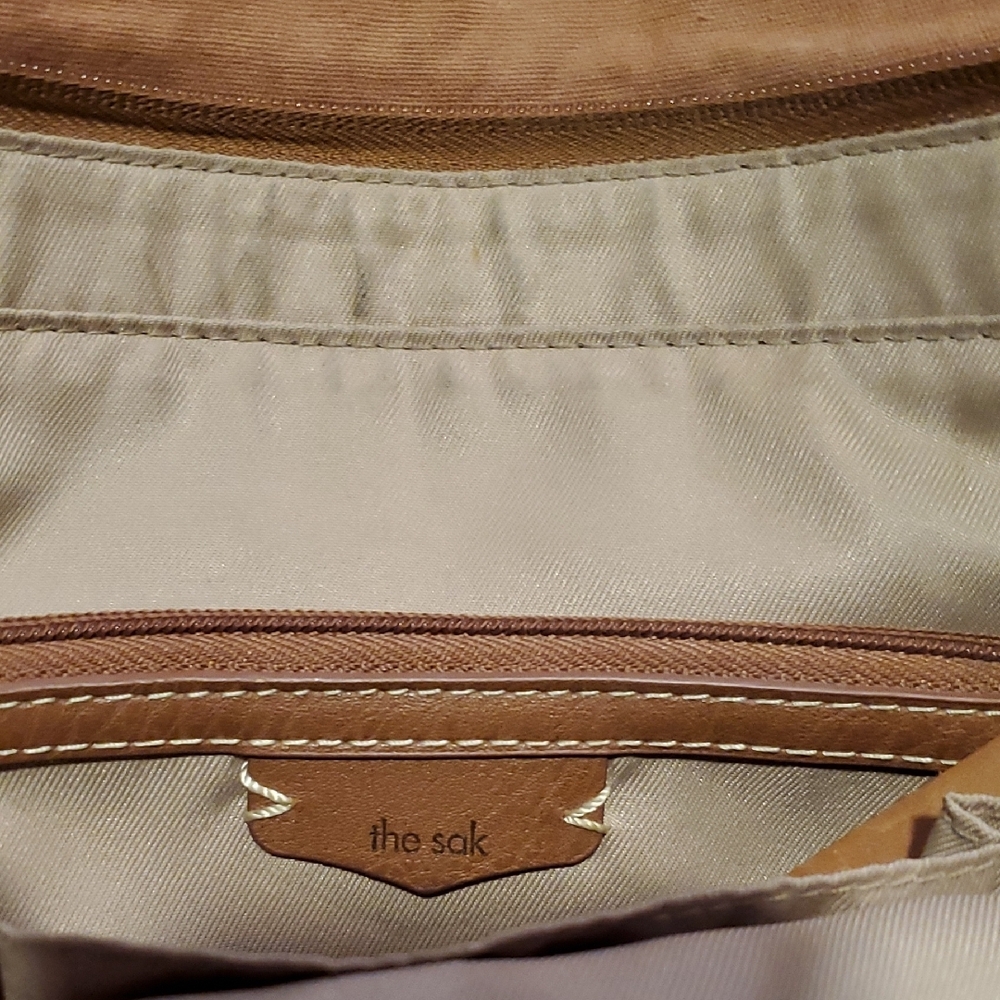 The Sak Tan Leather Shoulder Backpack Multi-way Purse - Picture 4 of 4